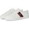 imageLauren Ralph Lauren Womens Janson Ii Leather SneakersSnw WhtLauren NavyLauren Tan