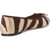 imageLauren Ralph Lauren Womens Jayna ZebraPrint Canvas Flats BalletZebraDark Hickory