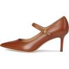 imageLauren Ralph Lauren Womens Lanette Calfskin Mary Jane Pumps FlatLauren Tan