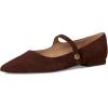 imageLauren Ralph Lauren Womens Londyn Suede Mary Jane FlatDark Hickory
