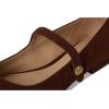 imageLauren Ralph Lauren Womens Londyn Suede Mary Jane FlatDark Hickory