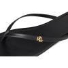 imageLauren Ralph Lauren Womens Raquel Leather FlipFlopBlack