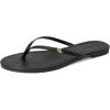 imageLauren Ralph Lauren Womens Raquel Leather FlipFlopBlack