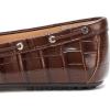 imageLauren Ralph Lauren Womens Wylie ZebraPrintTrim Embossed Driver Driving Style LoaferZebraDark Hickory