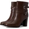 imageLauren Ralph Lauren womens Collins Calfskin Bootie HeelDark Hickory
