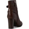 imageLauren Ralph Lauren womens Collins Calfskin Bootie HeelDark Hickory