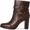 imageLauren Ralph Lauren womens Collins Calfskin Bootie HeelDark Hickory