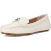 imageLauren Ralph Lauren Womens Barnsbury Pebbled Leather DriverSoft White