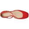 imageLauren Ralph Lauren Womens Emellie Suede Mary Jane FlatBright Vermilion