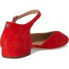 imageLauren Ralph Lauren Womens Emellie Suede Mary Jane FlatBright Vermilion