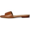 imageLauren Ralph Lauren Womens Everley Calfskin Slide SandalsLauren Tan