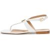 imageLauren Ralph Lauren Womens Everley Nappa Leather SandalsWhite