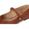 imageLauren Ralph Lauren Womens Londyn Leather Mary Jane FlatLauren Tan