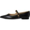 imageLauren Ralph Lauren Womens Londyn MetallicTrim Leather Mary Jane FlatBlackAntique Gold