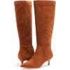 imageLauren Ralph Lauren Womens McKay Suede Tall Boot Heel Knee HighLauren Tan