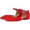 imageLauren Ralph Lauren Womens Emellie Suede Mary Jane FlatBright Vermilion