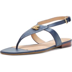 imageLauren Ralph Lauren Womens Everley Nappa Leather SandalsRefined Navy