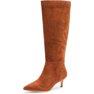 imageLauren Ralph Lauren Womens McKay Suede Tall Boot Heel Knee HighLauren Tan