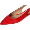 imageLauren Ralph Lauren Womens Londyn Suede Slingback Flat SandalBright Vermilion