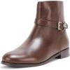 imageLauren Ralph Lauren Womens Brooke II Calfskin BootieDark Hickory
