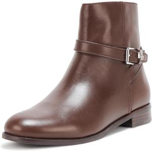 imageLauren Ralph Lauren Womens Brooke II Calfskin BootieDark Hickory