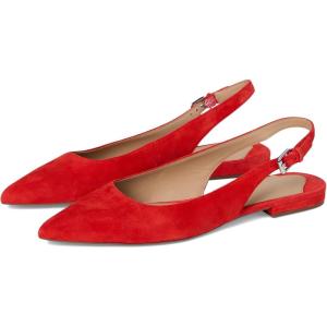 imageLauren Ralph Lauren Womens Londyn Suede Slingback Flat SandalBright Vermilion
