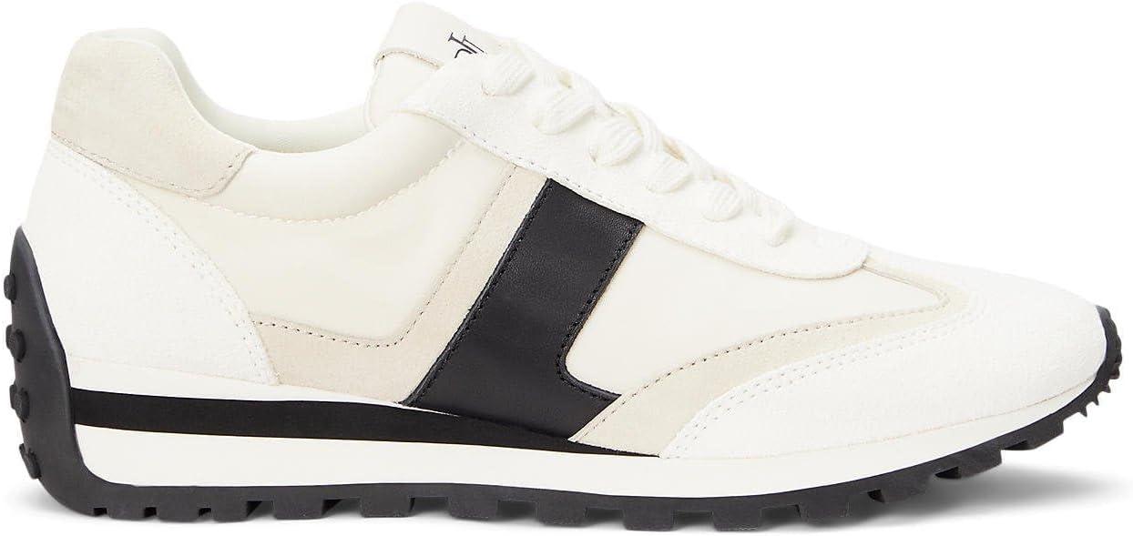 imageLauren Ralph Lauren Womens Dani SneakersSoft WhiteClubhouse CreamExplorer SandBlack