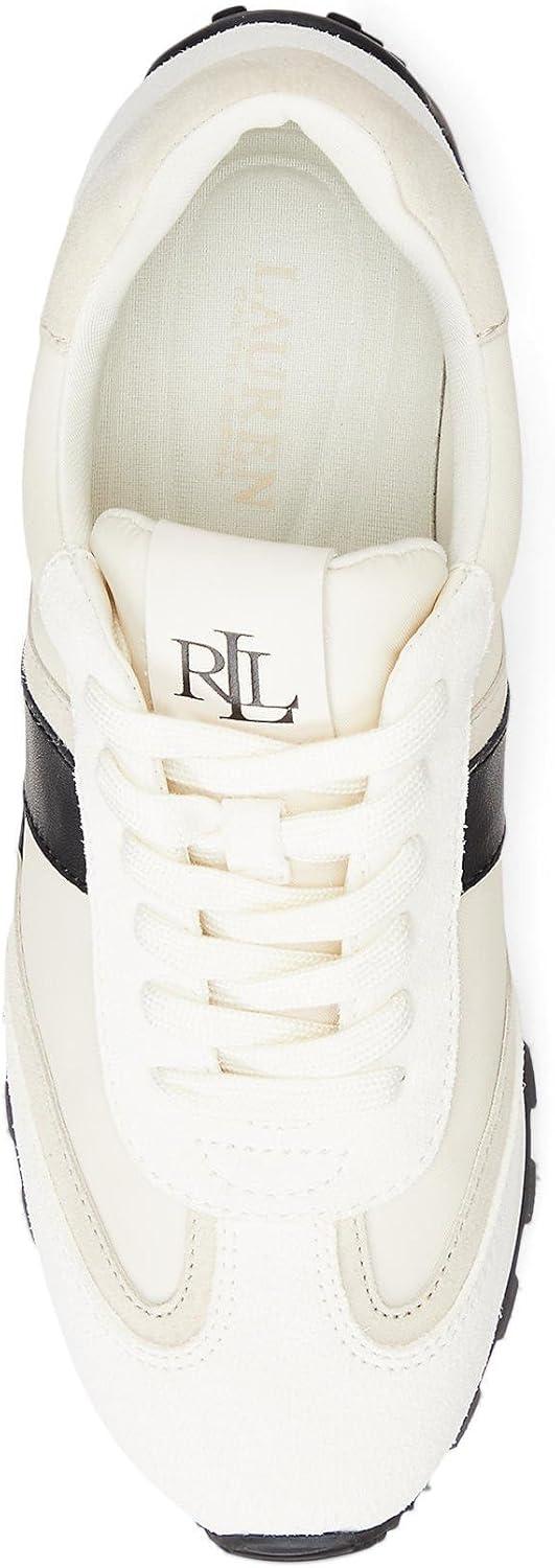 imageLauren Ralph Lauren Womens Dani SneakersSoft WhiteClubhouse CreamExplorer SandBlack