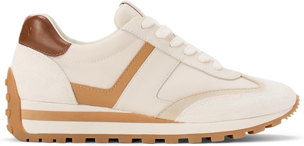 imageLauren Ralph Lauren Womens Dani SneakersSoft WhiteClubhouse CreamExplorer SandBuffDeep Saddle Tan