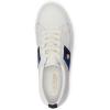 imageLAUREN Ralph Lauren Womens Janson Ii SneakerBallet FlatSnow WhiteRefind NavyIndigo Sail