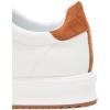 imageLauren Ralph Lauren Womens Ainsley TwoTone Leather ampamp Suede SneakerSnow WhiteLauren Tan