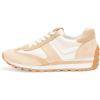 imageLauren Ralph Lauren Womens Dani Suede ampamp Leather SneakerSnw WhtSand DuneSand Dune