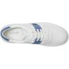 imageLauren Ralph Lauren Womens Harlie ColorBlocked Leather SneakersSnow WhiteBiancoCapri Blue