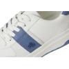 imageLauren Ralph Lauren Womens Harlie ColorBlocked Leather SneakersSnow WhiteBiancoCapri Blue