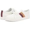 imageLauren Ralph Lauren Womens Janson II ColorBlocked Leather SneakerSnw WhtDark GarnetCamel