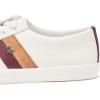 imageLauren Ralph Lauren Womens Janson II ColorBlocked Leather SneakerSnw WhtDark GarnetCamel