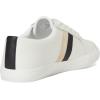 imageLauren Ralph Lauren Womens Janson Ii ColorBlocked Leather SneakersSnow WhiteBlackSand Dune