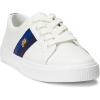 imageLAUREN Ralph Lauren Womens Janson Ii SneakerBallet FlatSnow WhiteRefind NavyIndigo Sail