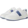 imageLauren Ralph Lauren Womens Harlie ColorBlocked Leather SneakersSnow WhiteBiancoCapri Blue