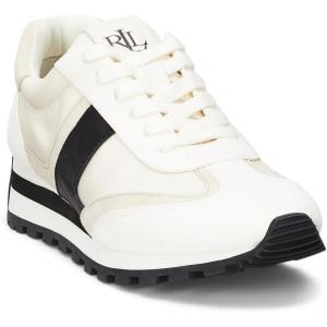 imageLauren Ralph Lauren Womens Dani SneakersSoft WhiteClubhouse CreamExplorer SandBlack