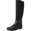 imageLauren Ralph Lauren womens Brooke II Burnished Leather Tall BootBlack