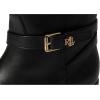imageLauren Ralph Lauren womens Brooke II Burnished Leather Tall BootBlack