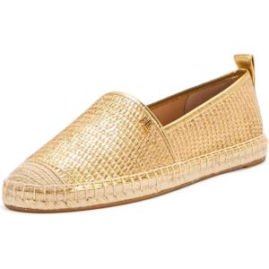 imageLauren Ralph Lauren Womens Cameryn Iii Metallic Straw EspadrilleModern GoldModern Gold