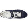 imageLauren Ralph Lauren Womens Dani Perforated Suede SneakerLrn NavyLrn NavySnw Wht