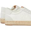 imageLauren Ralph Lauren Womens Luize Canvas and Suede Espadrille SneakersSnow WhiteBianco
