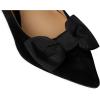 image:imageLauren Ralph Lauren Womens Lanette BowTrim Suede PumpsBlackBlack