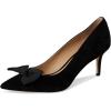 image:imageLauren Ralph Lauren Womens Lanette BowTrim Suede PumpsBlackBlack