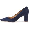 image:imageLauren Ralph Lauren Womens Lanette Suede BlockHeel PumpLauren Navy
