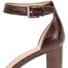 image:imageLauren Ralph Lauren Womens Sylvia ZebraPrintTrim Embossed Sandal HeeledZebraDark Hickory