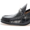 image:imageLauren Ralph Lauren Womens Winslet CrocodileEmbossed Leather PumpBlack